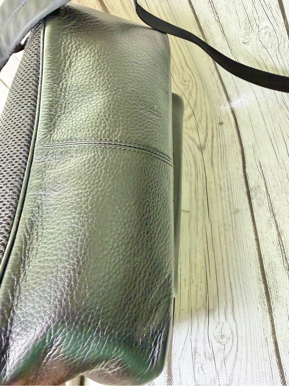 PRE LOVED Coach Court Black Pebbled Leather Backpack - Picture 4 of 12